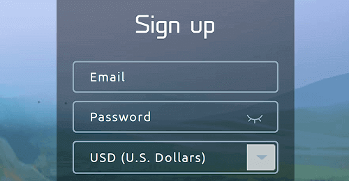 Register a casino account