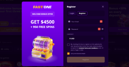 Register a new account
