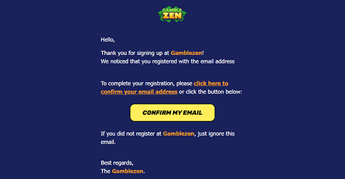 Confirm your email