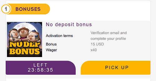 Activate and use your no deposit bonus