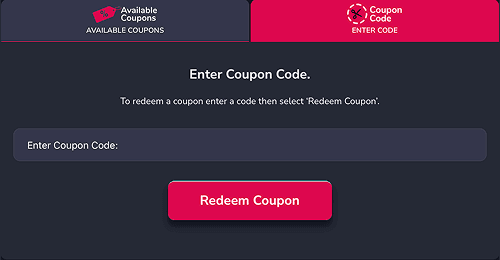 Redeem the bonus code Redeem the bonus code