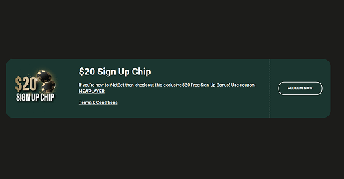 Redeem the no deposit bonus