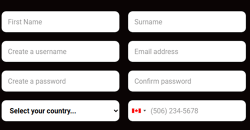 Create a gaming account