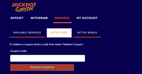 Redeem the no deposit bonus Redeem the no deposit bonus