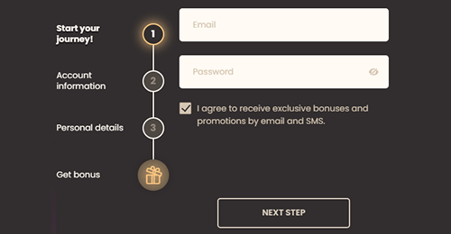 Open a gaming account Open a gaming account
