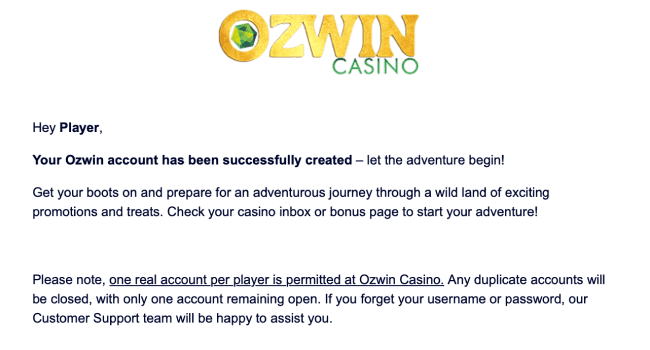 Verify your account