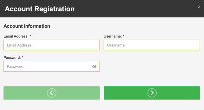 Register an account