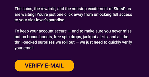 Verify your account