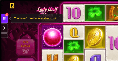 Use your free spins in the chosen slot