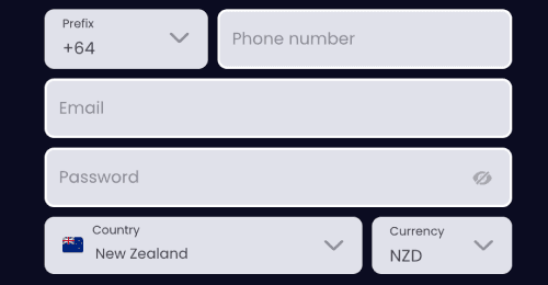 Complete the sign-up form