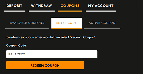 Claim the no deposit bonus