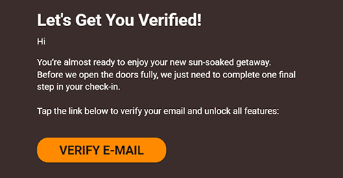 Verify your account