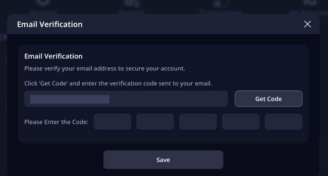 Verify your account