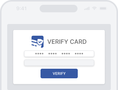 Verify your card to claim free spins